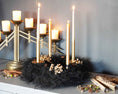 Bild in Galerie-Betrachter laden, Weihnachtskranz "Basis Asparagus" schwarz mit Glitzerstaub