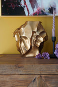 Bild in Galerie-Betrachter laden, Vase 30 cm in Gold oder Schwarz | Metall Vase | Dekovase | Blumenvase Wohnzimmer