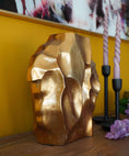 Bild in Galerie-Betrachter laden, Vase 30 cm in Gold oder Schwarz | Metall Vase | Dekovase | Blumenvase Wohnzimmer