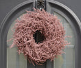 Bild in Galerie-Betrachter laden, Kranz in Pastell Pink aus Asparagus Türkranz Wandkranz 35 oder 45 cm