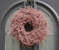 Bild in Galerie-Betrachter laden, Kranz in Pastell Pink aus Asparagus Türkranz Wandkranz 35 oder 45 cm