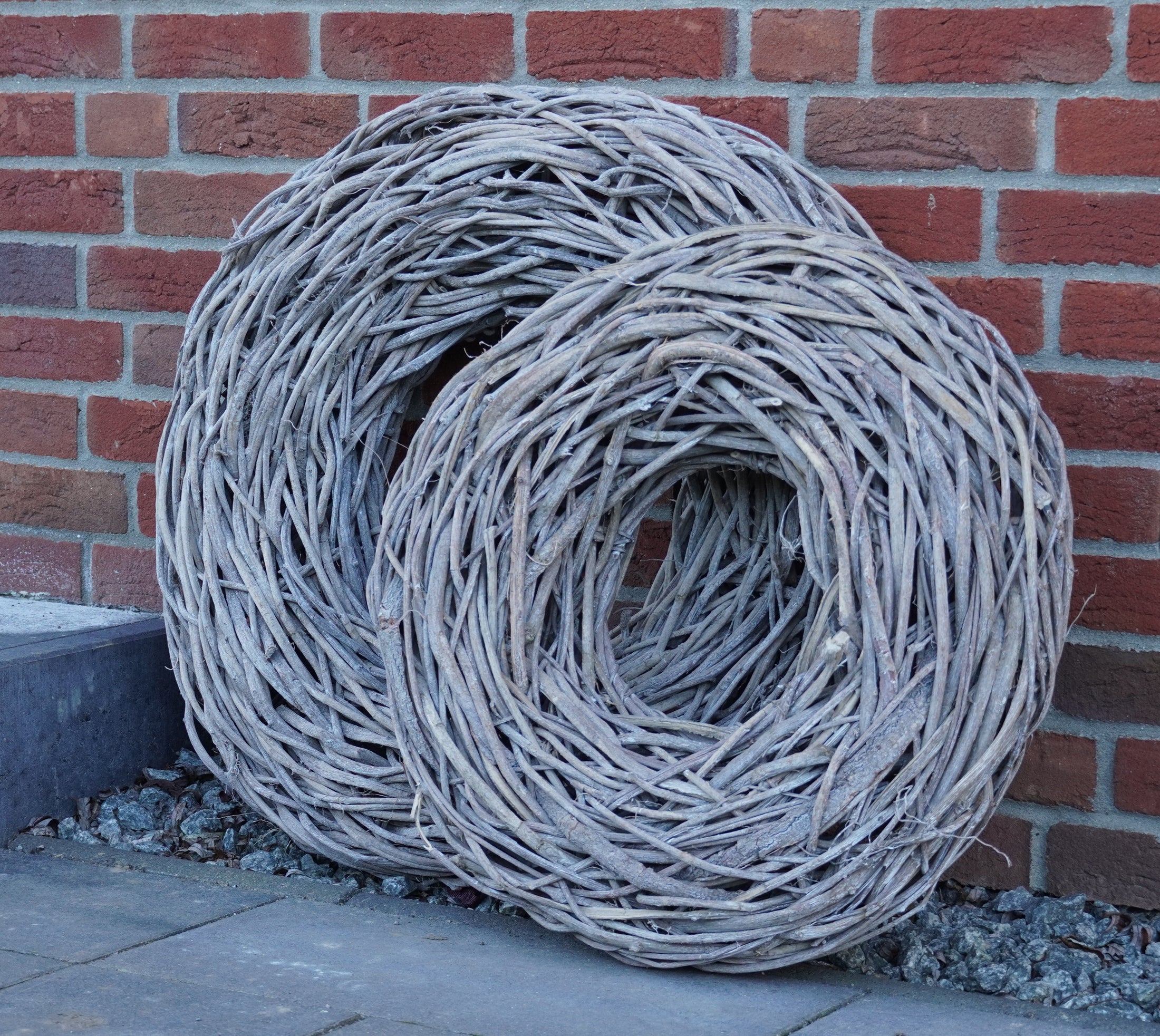 Rustikale Lianen-Kränze – Handgefertigte Outdoor-Deko in Treibholz-Optik 48 cm, 65 cm oder 85 cm