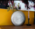 Bild in Galerie-Betrachter laden, Metallvase 35.50x7x33 Vase | Metall Vase | Dekovase | Blumenvase silber