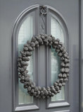 Bild in Galerie-Betrachter laden, Türkranz, Wandkranz, Kranz in schlicht Weiß, Grau oder Schwarz / Kranz 45 cm