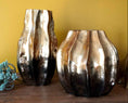 Bild in Galerie-Betrachter laden, Vase 20 oder 26 cm | Metall Vase | Dekovase | Blumenvase Gold
