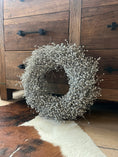 Bild in Galerie-Betrachter laden, Flachs Kranz 40 cm – Naturkranz weiß– Türkranz modern – Wandkranz Boho – Skandi Deko – minimalistischer Kranz aus Flachs