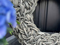 Bild in Galerie-Betrachter laden, Premium XXL 80 cm Wandkranz Kranz, GRAU
