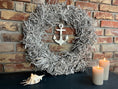 Bild in Galerie-Betrachter laden, Kranz Wandkranz aus Seegras 60 cm Durchmesser OPTIONAL mit 'Alu Guss Anker Kranzshop