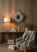 Bild in Galerie-Betrachter laden, Flachs Kranz 40 cm – Naturkranz weiß– Türkranz modern – Wandkranz Boho – Skandi Deko – minimalistischer Kranz aus Flachs