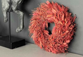 Bild in Galerie-Betrachter laden, Trockenblumen-Kranz 28 cm Türkranz in Rot