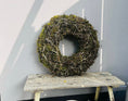 Bild in Galerie-Betrachter laden, Rustikaler Mooskranz Outdoor-Kranz Moss Bonsai, 60 cm Durchmesser Kranzshop