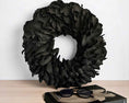 Bild in Galerie-Betrachter laden, Türkranz Wandkranz Kranz Palmenblättern 25 cm, 40 cm, 55 cm und 65 cm Durchmesser, schwarz