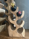 Bild in Galerie-Betrachter laden, Weinregal/ Weinständer aus Holz für 6/8/12 Weinflaschen (ca. 50, 70, 100 cm Höhe) Breite ca. 26 cm