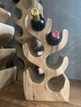 Bild in Galerie-Betrachter laden, Weinregal/ Weinständer aus Holz für 6/8/12 Weinflaschen (ca. 50, 70, 100 cm Höhe) Breite ca. 26 cm