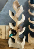 Bild in Galerie-Betrachter laden, Weinregal/ Weinständer aus Holz für 6/8/12 Weinflaschen (ca. 50, 70, 100 cm Höhe) Breite ca. 26 cm