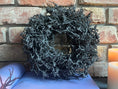 Bild in Galerie-Betrachter laden, Vintage Nachtgrau wild Bonsai-Kranz 28 cm Durchmesser Türkranz Wandkranz