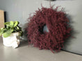 Bild in Galerie-Betrachter laden, Eleganter Wandkranz / Türkranz, Red Violett Deep Beere Asparagus-Kranz 28 cm, 35 cm und oder 45 cm Durchmesser