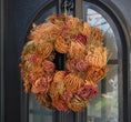 Bild in Galerie-Betrachter laden, Natürlicher Trockenblumenkranz mit Blüten 38 cm Durchmesser, Kranz Türkranz Wandkranz