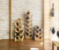 Bild in Galerie-Betrachter laden, Weinregal/ Weinständer aus Holz für 6/8/12 Weinflaschen (ca. 50, 70, 100 cm Höhe) Breite ca. 26 cm