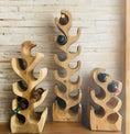 Bild in Galerie-Betrachter laden, Weinregal/ Weinständer aus Holz für 6/8/12 Weinflaschen (ca. 50, 70, 100 cm Höhe) Breite ca. 26 cm