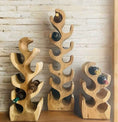 Bild in Galerie-Betrachter laden, Weinregal/ Weinständer aus Holz für 6/8/12 Weinflaschen (ca. 50, 70, 100 cm Höhe) Breite ca. 26 cm