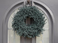 Bild in Galerie-Betrachter laden, Kranz in Petrol aus Asparagus Türkranz Wandkranz 28, 35 oder 45 cm