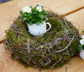 Bild in Galerie-Betrachter laden, Kranz Moosnest Mooskugel mit Bonsai und Birkenästen – Natürliches Dekohighlight für Innen & Außen
