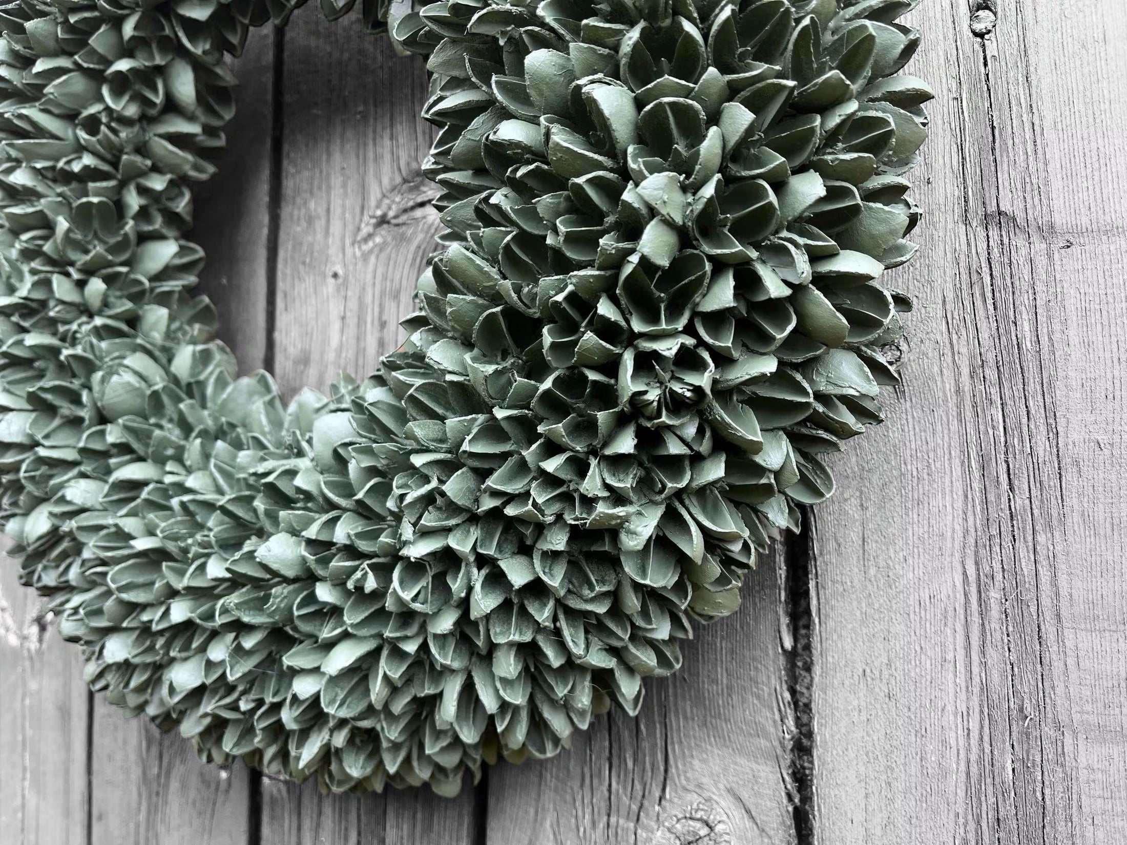 Kranz Natur/grün Türkranz Wandkranz 40 cm Durchmesser