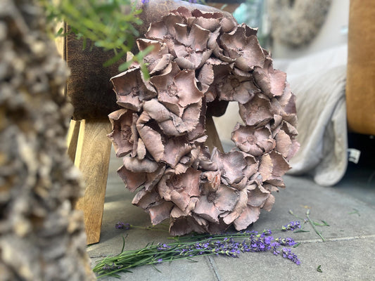 Wandkranz Türkranz mit Großen 10 cm Blüten 45 cm Durchmesser, Praktische Aufhängung