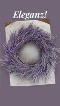 Bild in Galerie-Betrachter laden, Lavendelkranz 40 cm – Echter konservierter Lavendel, duftend, Trockenblumenkranz, Wandkranz Naturdeko, handmade Kranz Lavendel