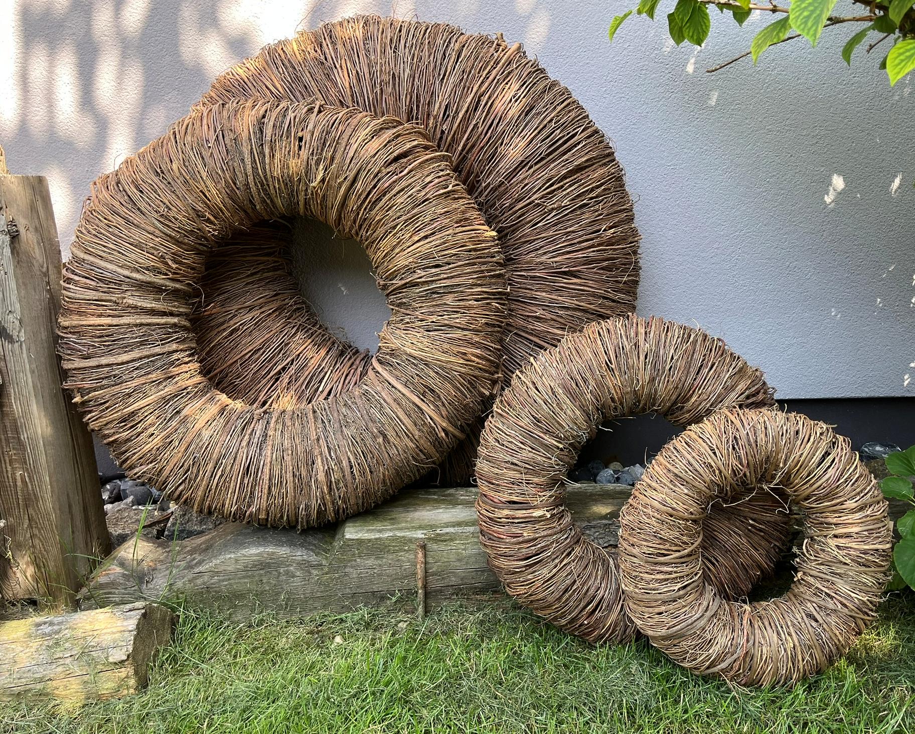 Naturkranz aus Rebe – in 35 cm, 45 cm, 60 cm und 85 cm∙ rustikale Deko für Haus & Garten