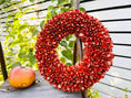 Bild in Galerie-Betrachter laden, Kranz Orange Türkranz Wandkranz 30 cm Durchmesser