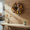 Bild in Galerie-Betrachter laden, Türkranz Trockenblumen 30 cm – Frühlingskranz mit Naturmaterial – Haustürdeko & Indoor – Boho, Vintage