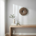 Bild in Galerie-Betrachter laden, Natur Deko Kranz 40cm – Holzkranz / Trockenholz – rustikal, naturbelassen, flache Rückseite – Türkranz Wandkranz Boho - Kranzshop
