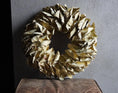 Bild in Galerie-Betrachter laden, Palmblatt Kranz 40cm – pastellgelb – flache Rückseite mit Öse – Türkranz Wandkranz – optional Metallhalter - Kranzshop