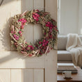 Bild in Galerie-Betrachter laden, Türkranz Trockenblumen 30 cm – Frühlingskranz mit Naturmaterial – Haustürdeko & Indoor – Boho, Vintage