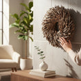 Bild in Galerie-Betrachter laden, Natur Deko Kranz 40cm – Holzkranz / Trockenholz – rustikal, naturbelassen, flache Rückseite – Türkranz Wandkranz Boho - Kranzshop
