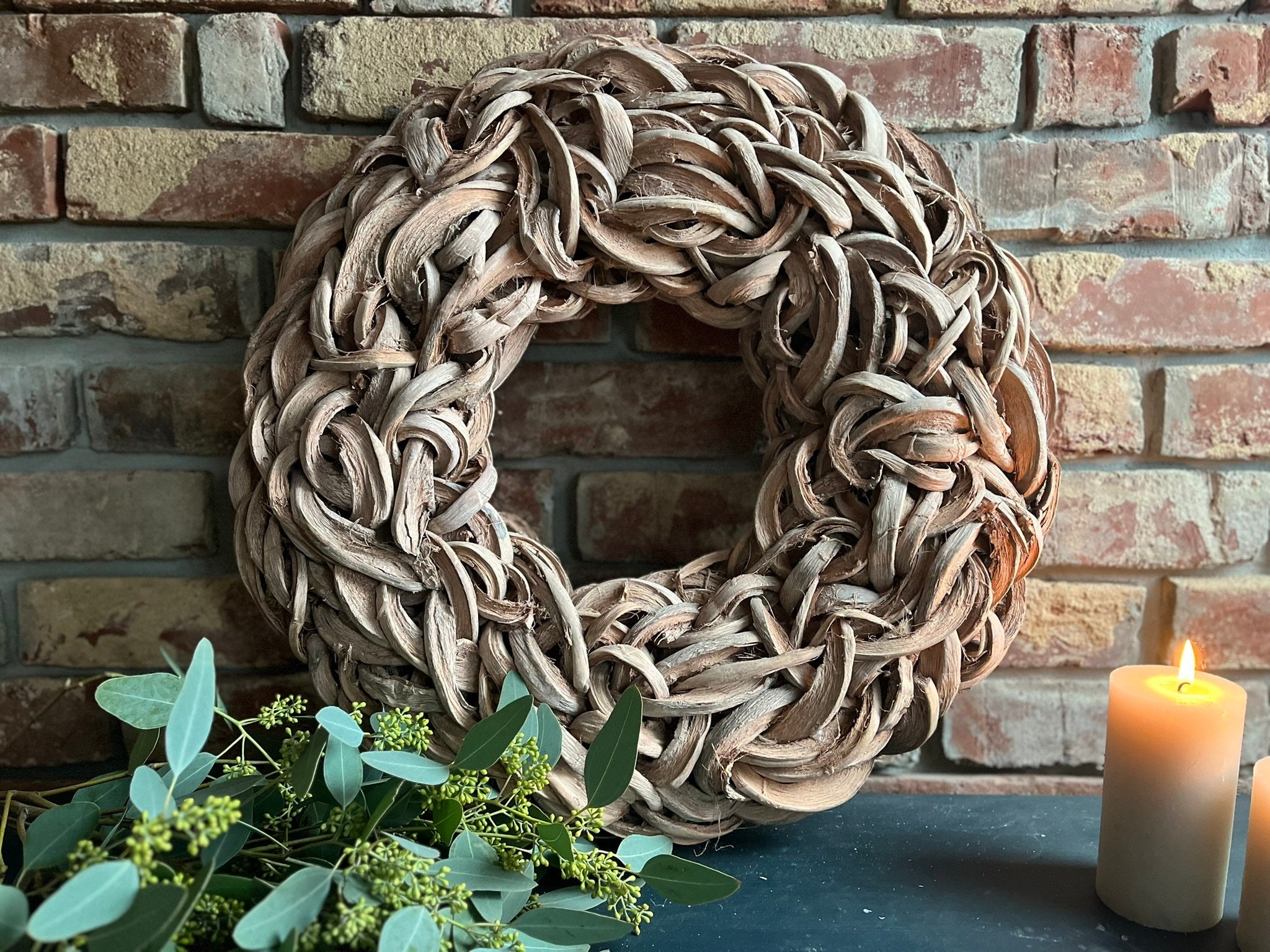 Türkranz Wandkranz für Ihr Indoor - 40, 55 oder 65 cm Durchmesser, Praktische Aufhängung an