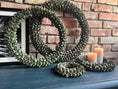 Bild in Galerie-Betrachter laden, Kranz Grün Türkranz Wandkranz 55, 45 und 30 cm Durchmesser