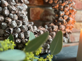 Bild in Galerie-Betrachter laden, Shabby-natur Kranz / Türkranz / Wandkranz mit Coco-Früchten 40/55 cm Durchmesser