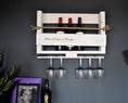 Bild in Galerie-Betrachter laden, Personalisiertes Weinregal weiß - ca. 10 cm tief / Breite 60 - 100 cm - NordsHunger