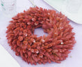 Bild in Galerie-Betrachter laden, Trockenblumenkranz in Bordeaux-Rot | Handgebundener Tischkranz 28 cm | Boho-Deko & Geschenkidee
