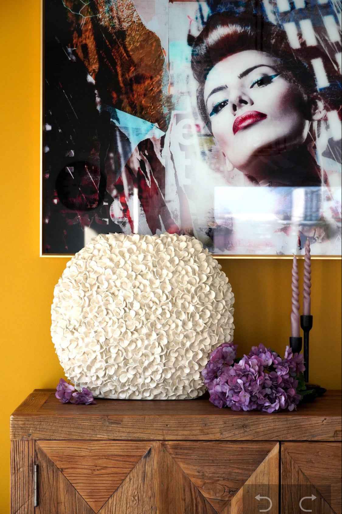 XL Vase PHYLIA | 3D Vase | Flache Vase | Dekovase