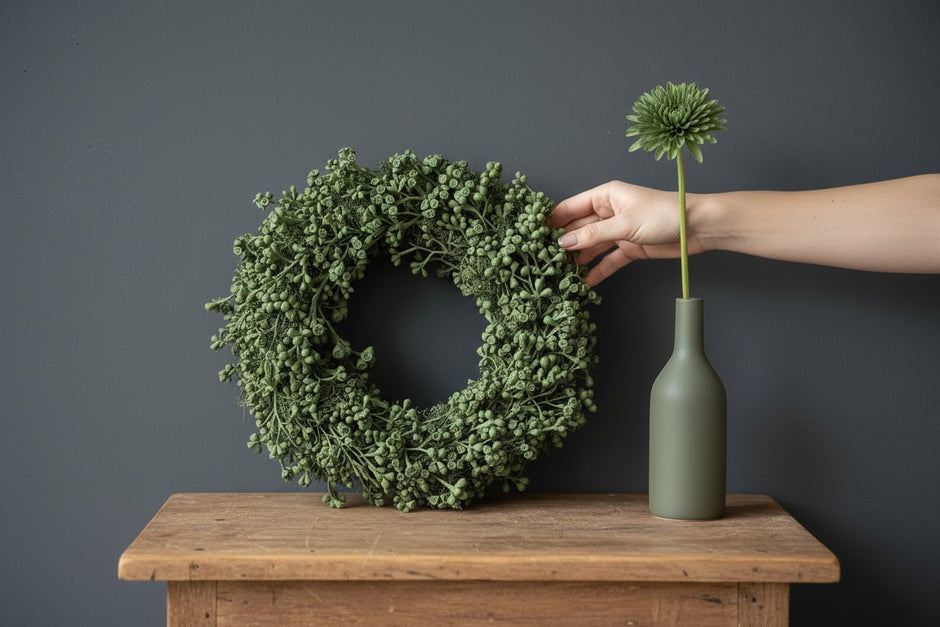 Naturkranz aus Eukalyptusfrüchten – handgebunden, rustikal & zeitlos, in ca 30 oder ca 45 cm - Kranzshop