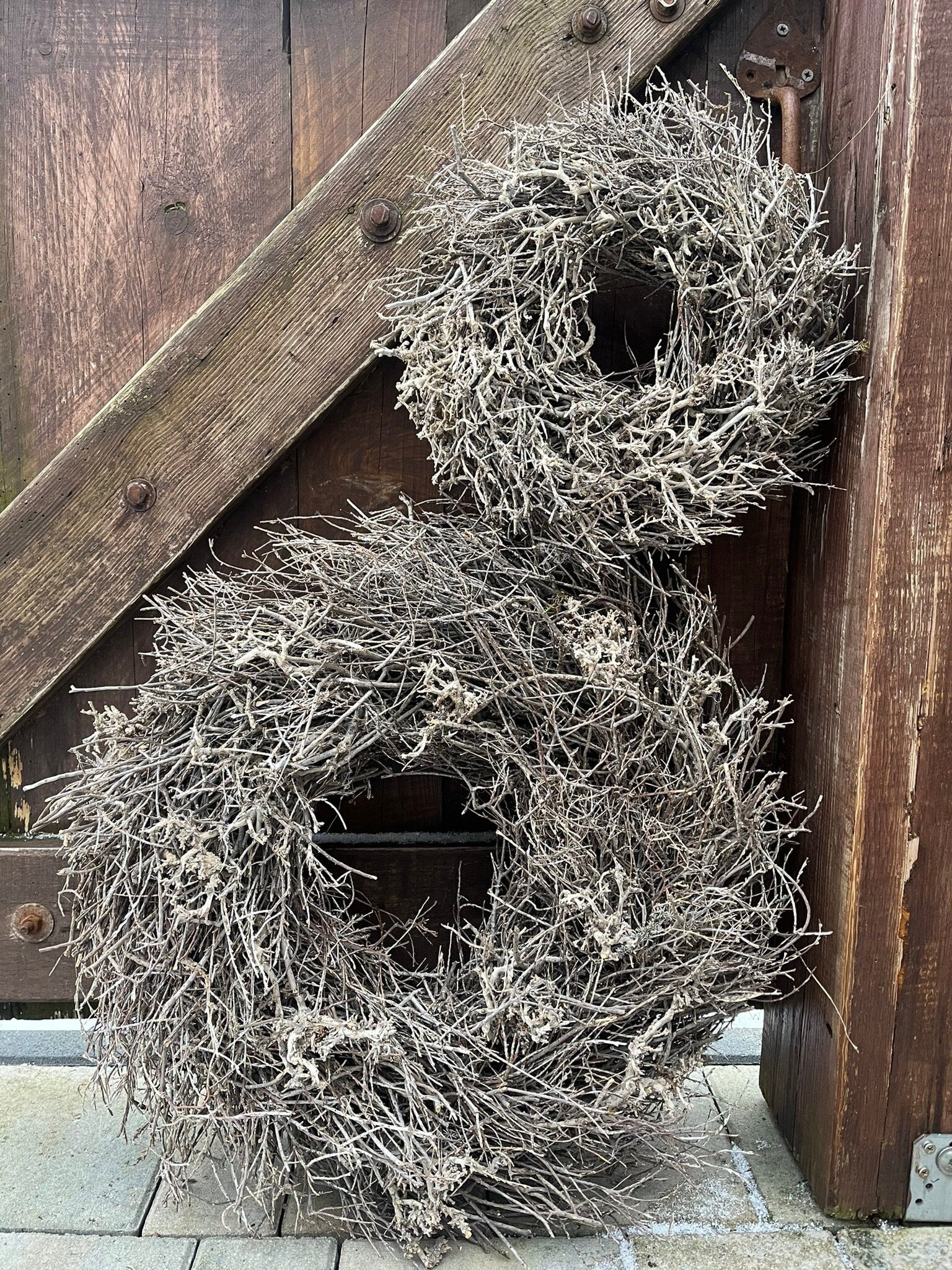 Vintage wild Bonsai-Kranz Türkranz Wandkranz