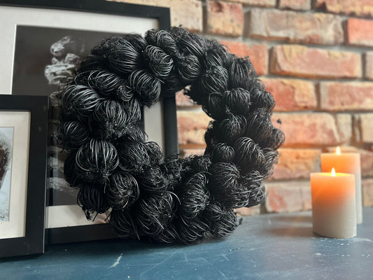 Natürlicher trockenblumenkranz mit blüten 35 cm durchmesser, kranz türkranz wandkranz