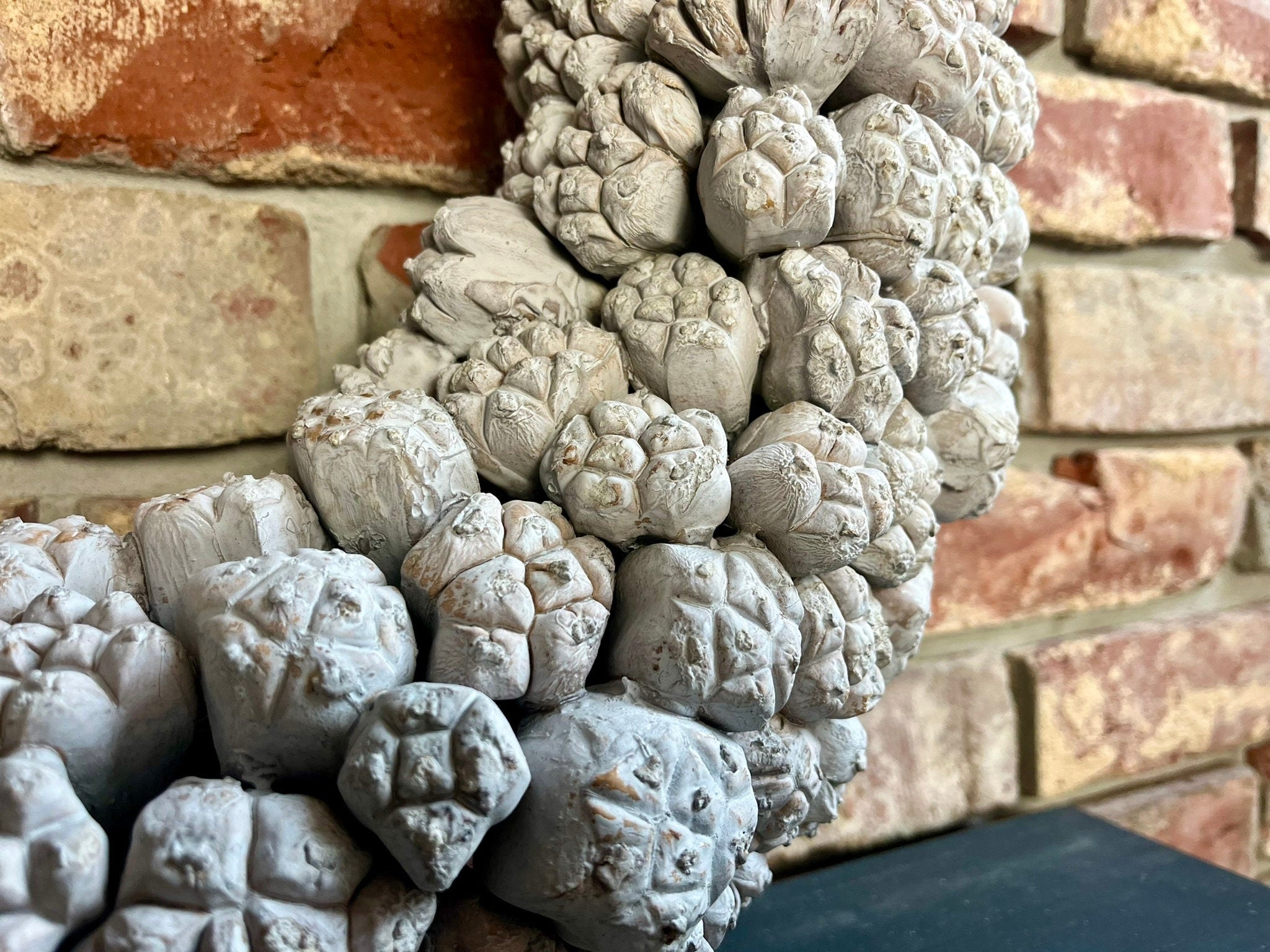 Türkranz Wandkranz Kranz weiß 55 cm Durchmesser, Praktische Aufhängung