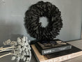 Bild in Galerie-Betrachter laden, Türkranz Wandkranz Kranz Palmenblättern 25 cm, 40 cm, 55 cm und 65 cm Durchmesser, schwarz
