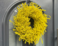 Bild in Galerie-Betrachter laden, Lavendel Kranz in gelb, für Tür und Wand ca. 35 cm Durchmesser
