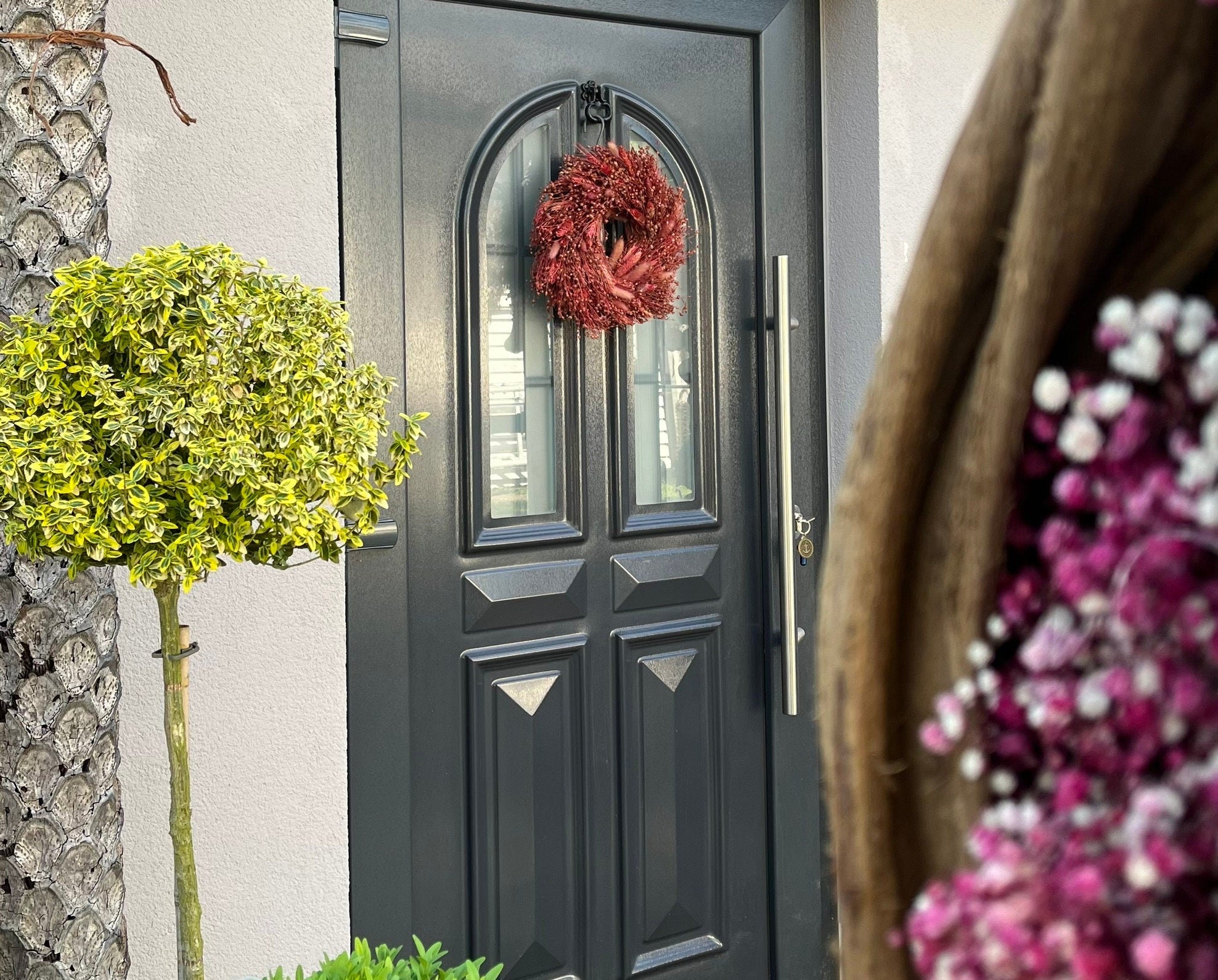 Trockenblumen-Kranz 28 cm Türkranz